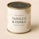 Vanilya & Tonka Kokulu Mum – 200g Soya Wax | El Yapımı Aromaterapi Mum
