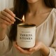 Vanilya & Tonka Kokulu Mum – 200g Soya Wax | El Yapımı Aromaterapi Mum