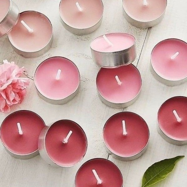Mor & Lila Renkli Tealight Mum Seti | Dekoratif ve Aromatik Küçük Mumlar