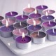 Mor & Lila Renkli Tealight Mum Seti | Dekoratif ve Aromatik Küçük Mumlar