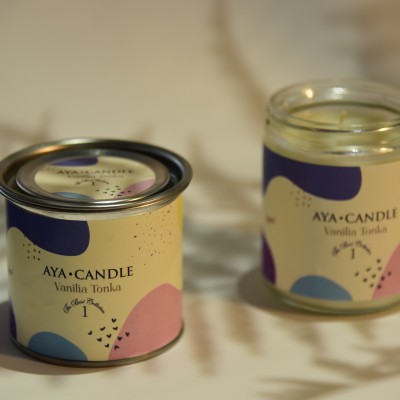 Vanilya & Tonka Kokulu Mum – 200g Soya Wax | El Yapımı Aromaterapi Mum