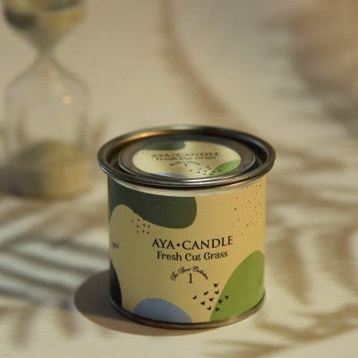 Fresh Cut Grass– Doğal Soya Mum | 200g El Yapımı | Zen & Meditasyon Kokusu