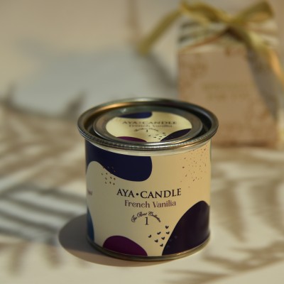 French Vanillia – Doğal Soya Mum | 200g El Yapımı | Zen & Meditasyon Kokusu