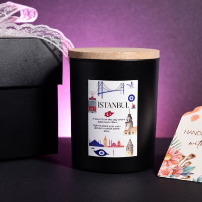 İstanbul Kokulu Mum – 200g Soya Mumu | İki Kıtanın Şehrinden İlham Alındı