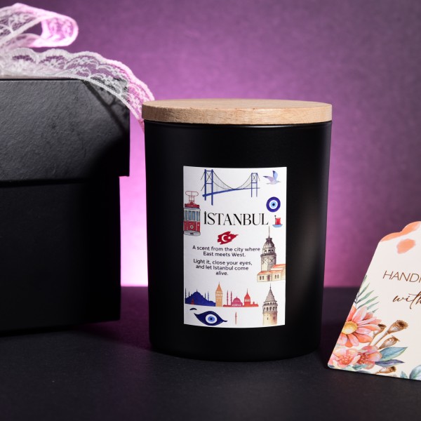 İstanbul Kokulu Mum – 200g Soya Mumu | İki Kıtanın Şehrinden İlham Alındı