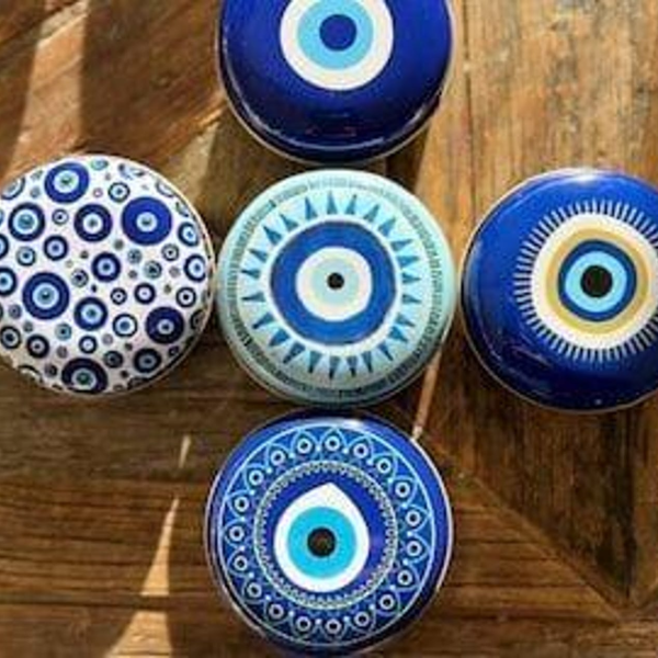 Nazar Boncuğu Tasarımlı Mum