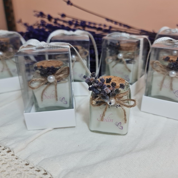 Misafirler İçin Kişiselleştirilmiş Evlilik Nişan Mumları