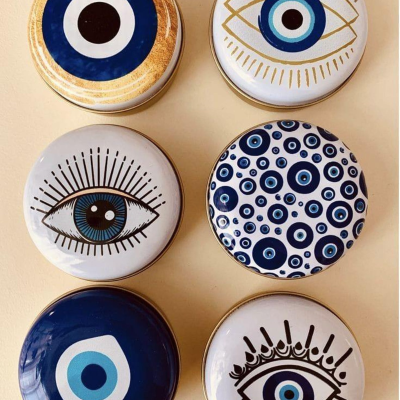 Nazar Boncuğu Tasarımlı Mum