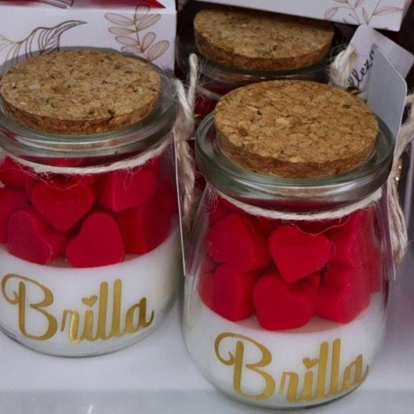 Soy Wax Özelleştirilebilir Düğün Nişan Mumları