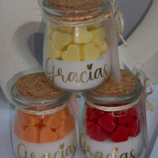 Soy Wax Özelleştirilebilir Düğün Nişan Mumları