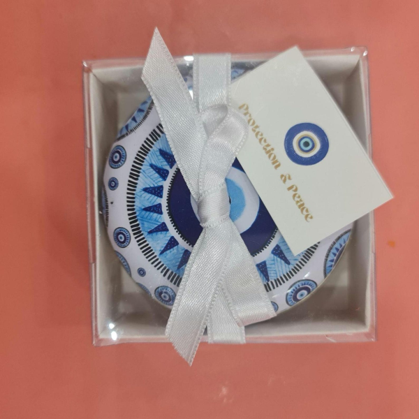 Nazar Boncuğu Tasarımlı Mum