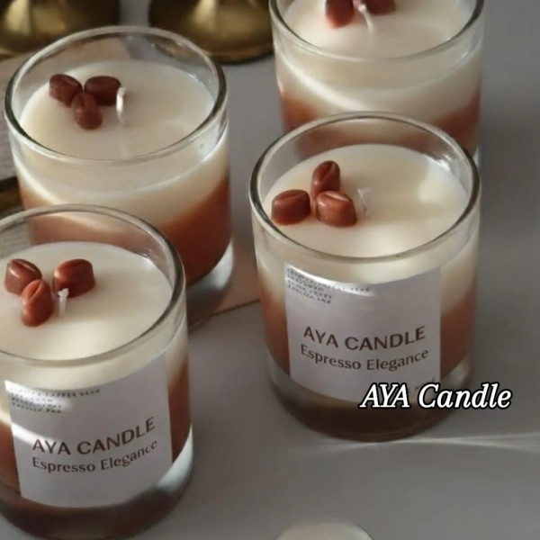 Coffee Elegance – Kahve Aromalı Mum 200 gr | El Yapımı Soya Mum | Zarif ve Yoğun Koku Deneyimi